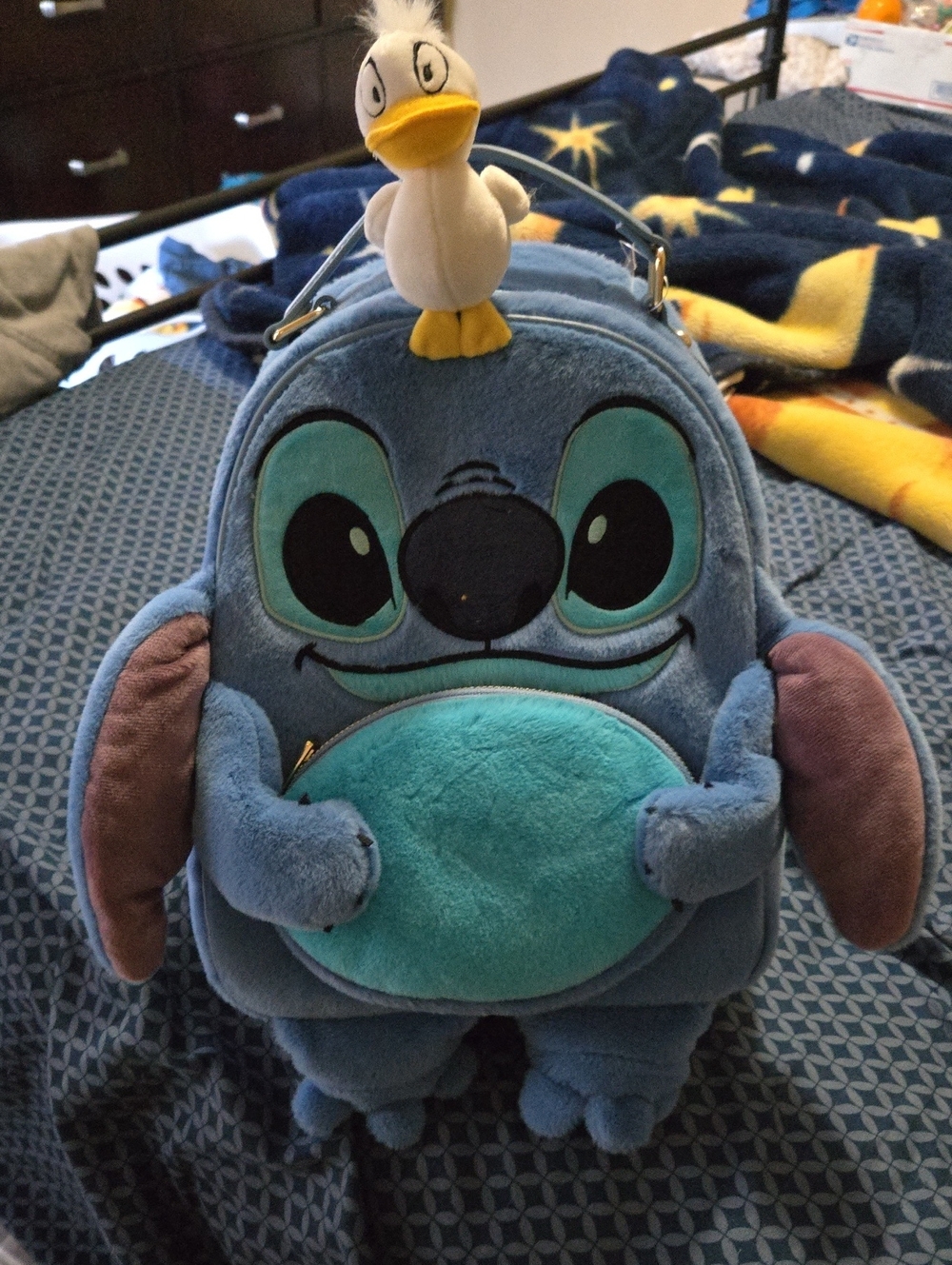 Our Universe Disney Plush Stitch Mini Backpack